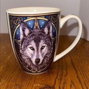 Cup wolf Pentagram Celtic Mug Spirit of the Forest